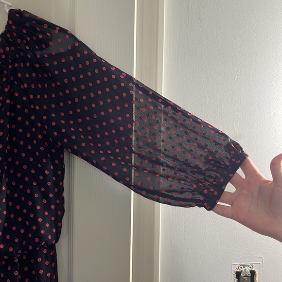 Chaps Women's Black and flower print dress, size 6 - Picture 4 of 12